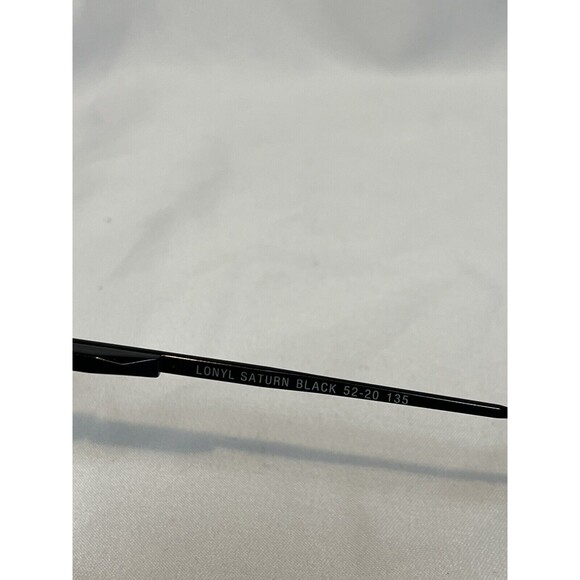 Fratelli Lozza Lonyl Saturn Black Eyeglass FRAMES ONLY 52 20 135 Eyeglasses - Picture 4 of 6